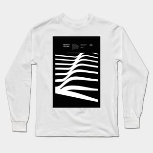 Modern Curves 09, Modern Architecture Design, minimalist Design, Modern Art, Typographic, Helvetica Long Sleeve T-Shirt